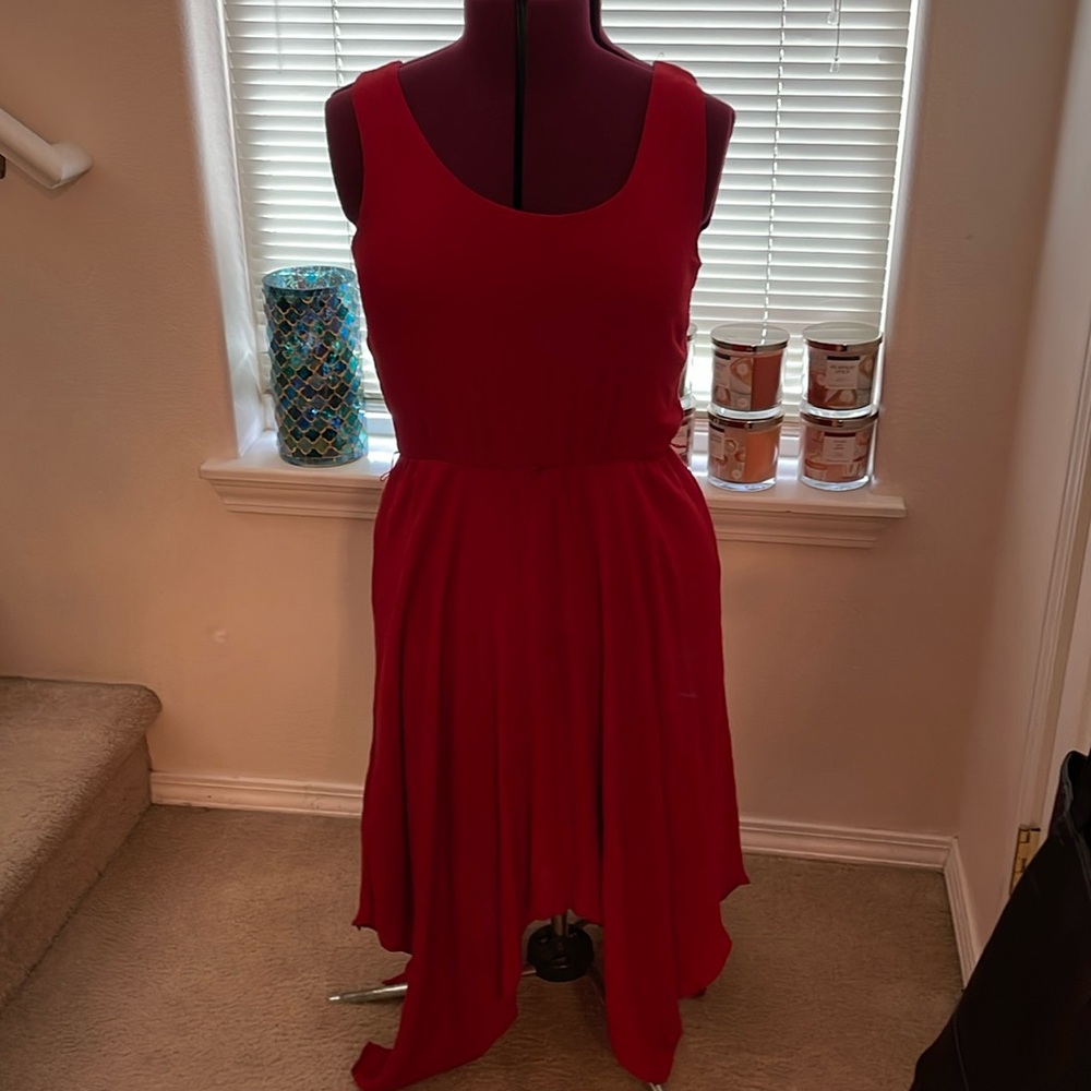 Very cute RED flowy summer dress